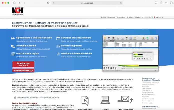 nch software express scribe transcription software